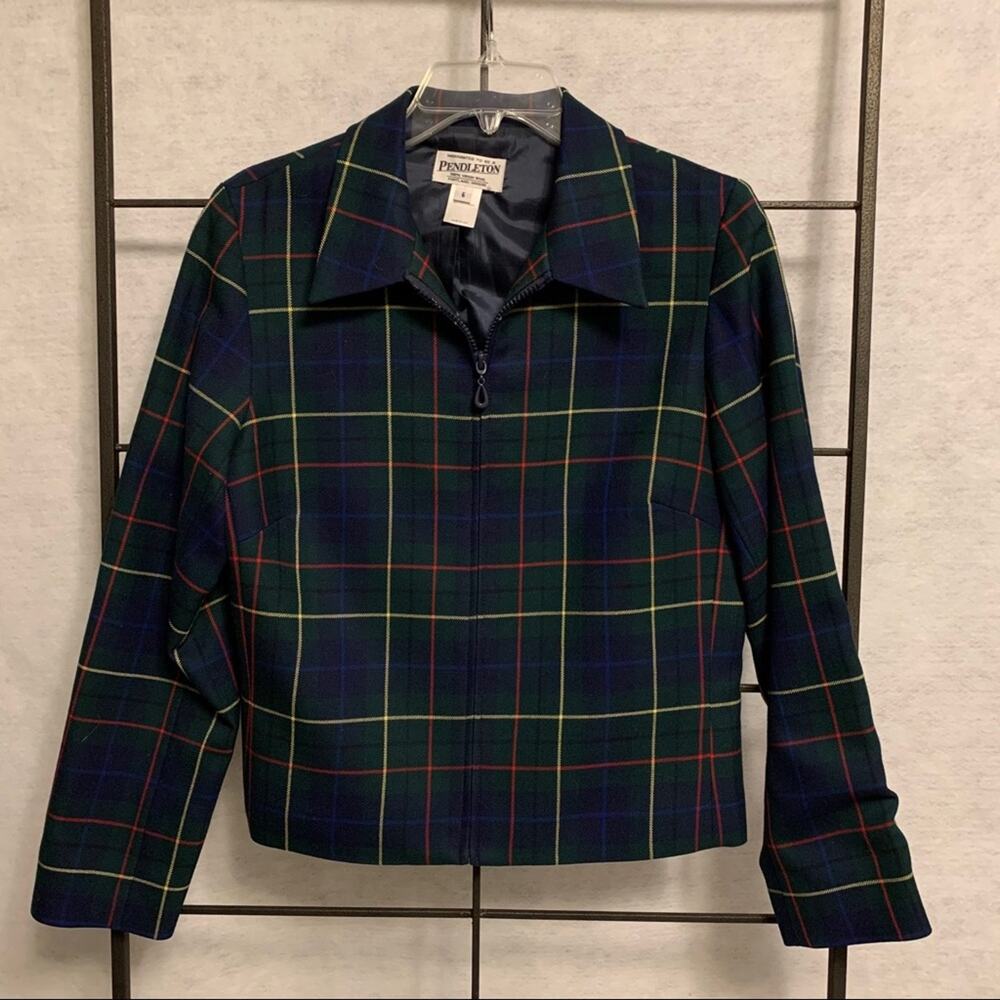 Pendleton Signature 100% Wool Tartan‎ Classic 49er Style Jacket Women's Size 6